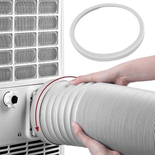 Portable Ac Hose Connector, Plastic 5.9 Inch Ac Hose Coupler, Easy to Install Portable Air Conditioner Parts
