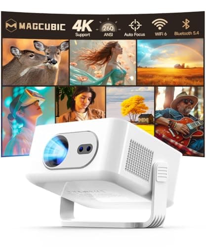 Magcubic Smart Projector 4K 8K Support, Mini Projector Android 14 HY300Max