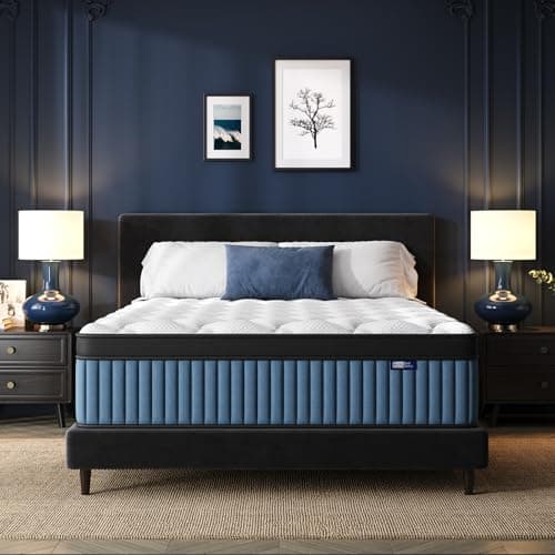 BedStory Firm Queen Mattress, 12 Inch Upgraded Deep Sleep Hybrid Mattress with Extra Lumbar Support, Queen Bed in a Box for Spine Alignment ＆ Pressure Relief, CertiPUR-US Certified, 365-Night Trial