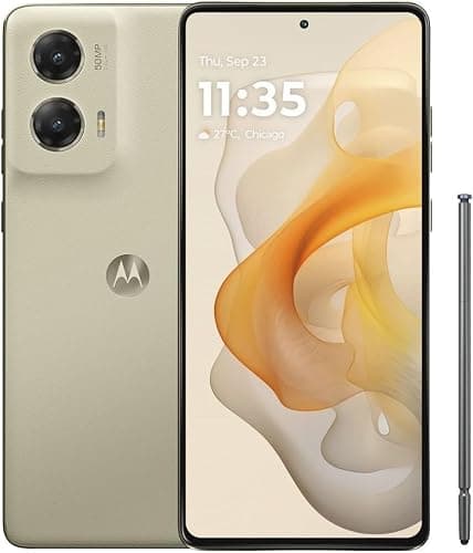 Motorola Moto G Stylus 5G 2024 (256GB, 8GB) 6.7", 50MP Camera, Android 14, Snapdragon 6, 5G / 4G LTE (AT&T Unlocked for Canada & Global) XT2419 (Caramel Latte) (Renewed)