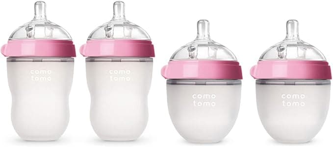 Comotomo Double Pack Bundle, Pink (2x250ml, 2x150ml)