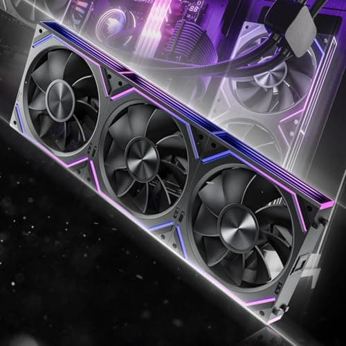 Asiahorse Dawn 120mm Case Fan, ARGB PWM 1850RPM/71CFM Airflow, Forward & Reverse Blade Design, Low Noise, Precision HDB Bearings High Performance UNI PC Fan Modular Daisy Chain