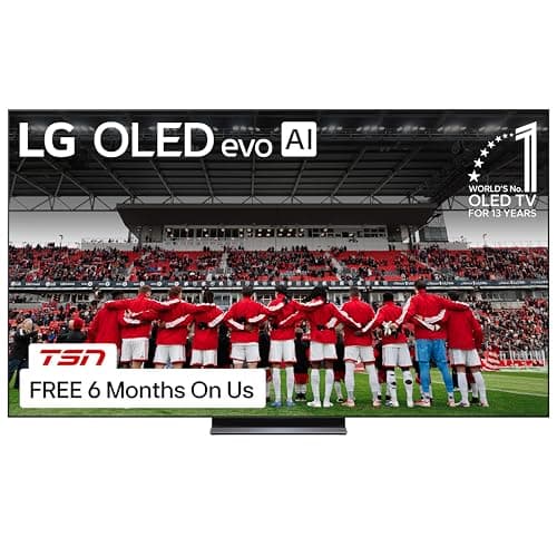 LG 83-Inch C6 OLED evo AI 4K Smart TV – α11 AI Processor Gen3, Hyper Radiant, Up to 165Hz Refresh Rate, G-SYNC, FreeSync, Dolby Vision/Atmos, webOS, Wall Mount Included (OLED83C6HUP, 2026)