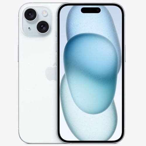 Apple iPhone 15 (eSIM only), 128GB, Blue - Unlocked (Renewed)