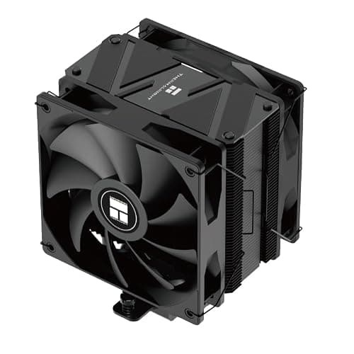 Thermalright Burst Assassin 120 EVO Dark CPU Cooler, 2 * 120cm PWM Quiet Fan CPU Air Cooler with 1500RPM Speed,Brushed Black Top,for Intel LGA1851/1700/1150/1151/1200