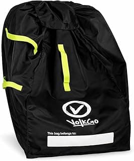 V VOLKGO Car Seat Travel Bag for Airplane Durable and Gate Check Bag Easy Carry Car Seat Bags for Air Travel Carseat Travel Cover, Carseat Travel Bag, Car Seat Cover for Airplane Travel