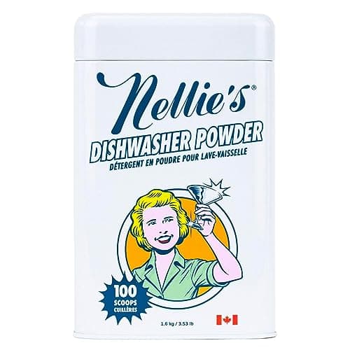 Nellie's Dishwasher Powder | Unscented Dishwasher Detergent | 100 Loads