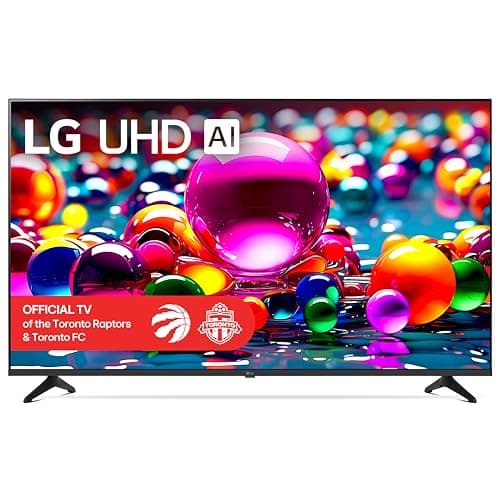 LG 55-Inch UA7700 Series 4K Smart TV - α7 AI Processor 4K, Dynamic Tone Mapping, Alexa Ready, HDR10, HGIG, ALLM, WebOS 25, Wi-Fi, Bluetooth, AI Upscaling and Sound, LG Channels (55UA7700PUB, 2025)