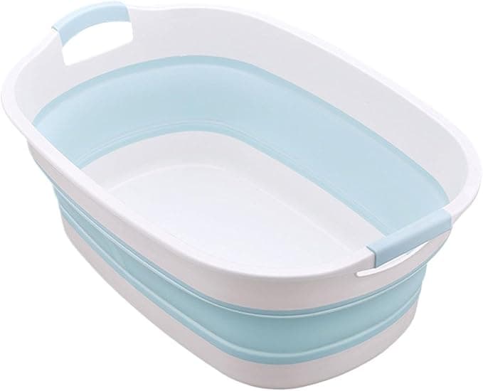 Folding Toddler Bath Tub | Folding Pet Bathtub With Water Drain Plug - Small Pets Bathtub, Travel Toddler Bath Tub For- Kitten, Toddler, Kids