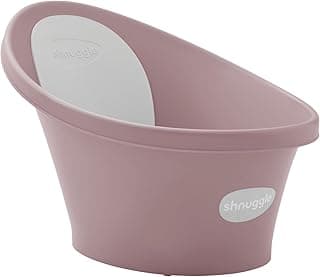 Newborn Baby Bath | Built in Support Bump and Soft Backrest | Suitable from Newborn | Bath Seat Support Includes Plug | Blossom Pink