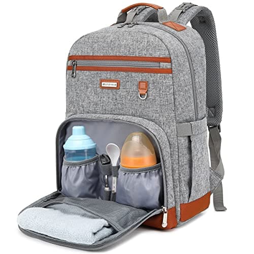 Diaper Bag Backpack for Women Large Capacity Waterproof -Multifunctional with Insulated Pockets for Baby Girl Boy