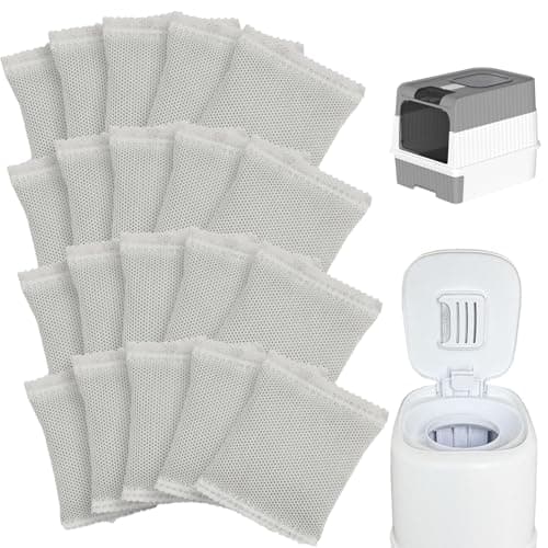20 Pack Carbon Filter Refills - Activated Charcoal Odor Eliminator for Diaper Pail, Trash Can, Closet & Shoe Cabinet