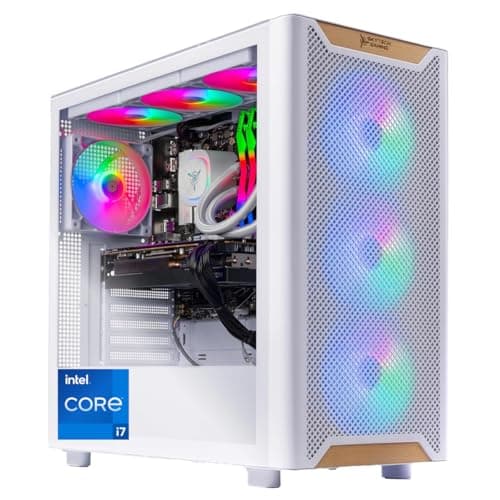Skytech Chronos 3 Gaming PC Desktop, Intel i7 14700F 2.1 GHz (5.3GHz Turbo), NVIDIA RTX 5060 Ti 16GB, 1TB NVMe SSD, 16GB DDR5 RAM 5200, 850W Gold ATX 3 PSU, 360mm ARGB AIO, Wi-Fi, Win 11