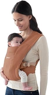 Ergobaby Embrace Cozy Newborn Baby Wrap Carrier (7-25 Pounds), Ponte Knit, Canyon Clay