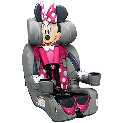 Disney Minnie Mouse 2-in-1 Car Seat by KidsEmbrace | Transport Canada CMVSS Approved | Forward-Facing Harness 22–65 lb & Booster 40–100 lb | LATCH Equipped | Side-Impact Tested