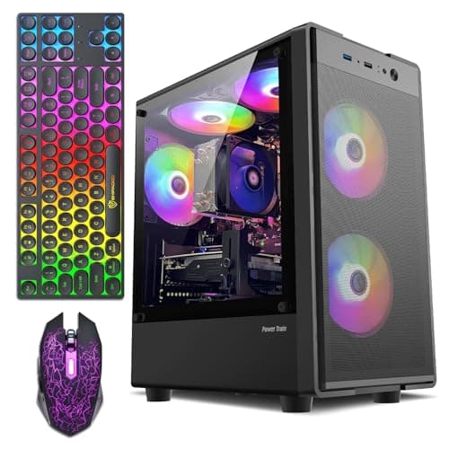 ZER-LON Prebuilt Gaming PC Desktop, Core I5 Desktop Computer up to 3.6 GHz