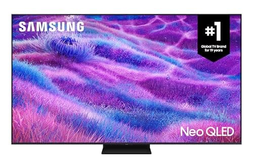 SAMSUNG 55-Inch Mini LED QN80F Neo QLED 4k Smart TV, AI Gen 2 Processor, Neo Quantum HDR, 144Hz, Q-Symphony, FreeSync Premium Pro, Dolby Atmos, Gaming Hub - [QN55QN80FAFXZC] [Canada] (2025)