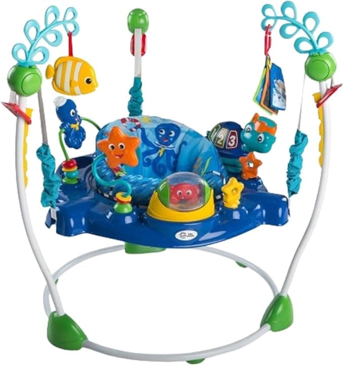 Baby Einstein Neptune's Ocean Discovery Activity Baby Jumper Activity Center, Ages 6 months +, Max weight 25 lbs., Unisex
