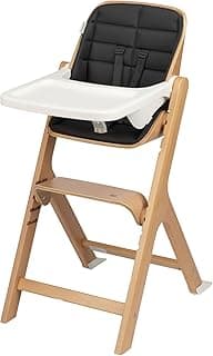 Maxi-Cosi Nesta 3-In-1 Wooden High Chair – Convertible Chair for Babies, Children & Adults, Fully Adjustable, Easy-to-Clean, Eco-Friendly European Design - Classic Graphite