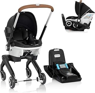 Evenflo Gold Shyft DualRide with Carryall Storage Infant Car Seat and Stroller Combo (Onyx Black)