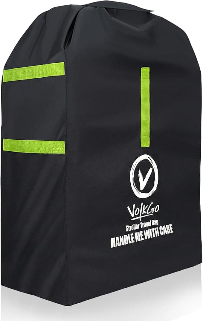 V VOLKGO Large Stroller Bag for Airplane, Jogger & Single Stroller Travel Bag - Fits Most Sizes, Gate Check Stroller Bag, Single Stroller Travel Bag, Stroller Cover, Durable