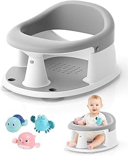 Baby Bath Seat for Babies 6 Months & Up, Bath Seats for Babies Sitting Up, Compact Toddler Bath Seat, Non-Slip with Suction Cups Bathtub Seat for Baby