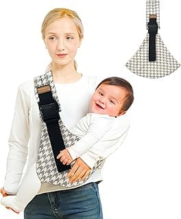 Baby Sling Carrier,Baby Carrier Newborn to Toddler, Adjustable Toddler Carrier, Anti-Slip Hip Seat Portable and Carrying 10-30 lbs(Houndstooth)