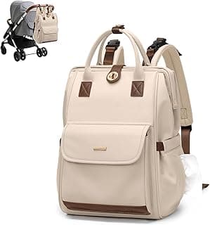 Diaper Bag Backpack,Multi Function Water Resistant Diaper Bag With Hook,Casual Hanging diaper bag for mom