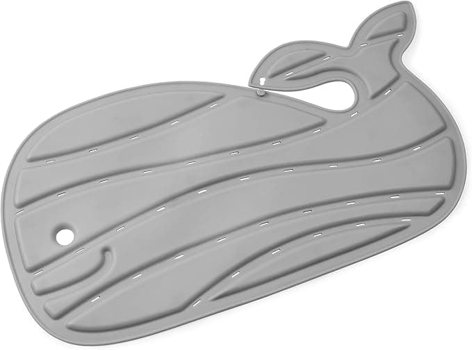 Skip Hop Non-Slip Baby Bath Mat, Moby, Grey