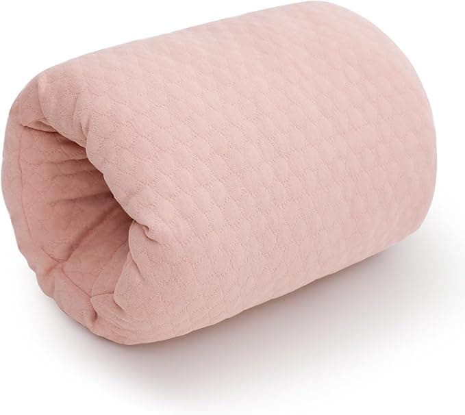 KAKIBLIN Baby Feeding Arm Pillow,Baby Nursing Arm Breastfeeding Pillows Support for Newborn Mom and Babies,Portable and Washable,Ergonomic Nursing Essentials, Travel Pillows for Newborn (Pink)