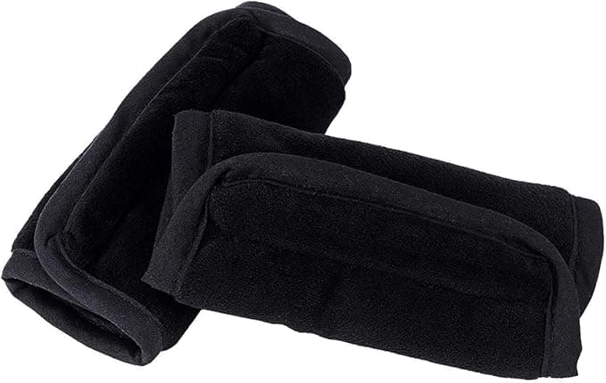 COOLBEBE Car Seat Straps Shoulder Pads for Baby Toddler, Infant Soft Seat Belt Covers for All Car Seats, Pushchair, Stroller, High Chair(Black)