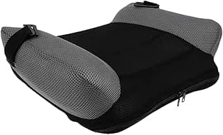 Inflatable Booster Seat Portable Backless Booster with Buckle & Carry Bag Blow up Breathable Seat Cushion for Travel Outdoor