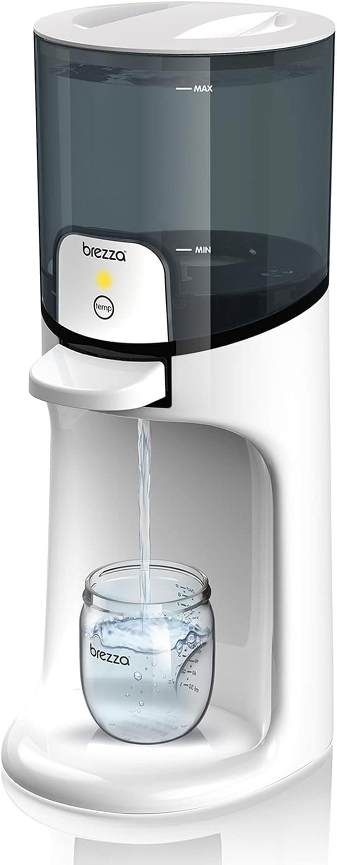 Baby Brezza Instant Warmer - Instantly Dispense Warm Water at Perfect Baby Bottle Temperature - Traditional Baby Bottle Warmer Replacement - Fast Baby Formula Bottles 24/7-3 Temperatures