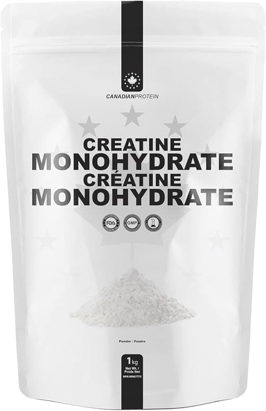Canadian Protein Creatine Monohydrate Powder| 1 kg of Keto Friendly Muscle Building Supplement, Improves Bodybuilding Performance