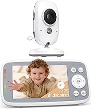 2026 Upgraded Boifun Baby Monitor No Wi-Fi, Baby Camera with 4" 720P IPS Screen, Night Vision, 3X Zoom, Two-Way Audio, Temperature Monitoring, Lullabies, Sound Detection, Just Turn On & Go