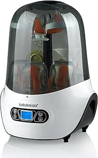 Baby Brezza Baby Bottle Sterilizer and Dryer Machine – Electric Steam Sterilization - Universal Fit - Pacifiers, Glass, Plastic, and Newborn Feeding Bottles