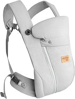 New Upgrade Ergonomic Baby Carrier Newborn Toddler Wrap Carrier,Hands Free Baby Sitting Support Sling,Breathable,Perfect for Infants/Chest Sling for Babies Shower Gift (Light Grey)