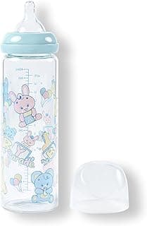 LittleForBig Adult Glass Feeding Bottle Ultra Printed Specialty Oversized Baby Parade Pattern