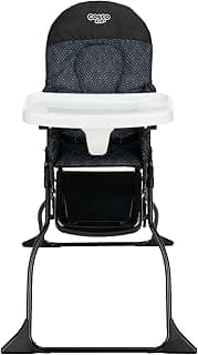 Cosco Kids™ Simple Fold™ High Chair - Portable, Foldable, Adjustable Tray, Easy to Store, Travel Friendly - Noir Dot