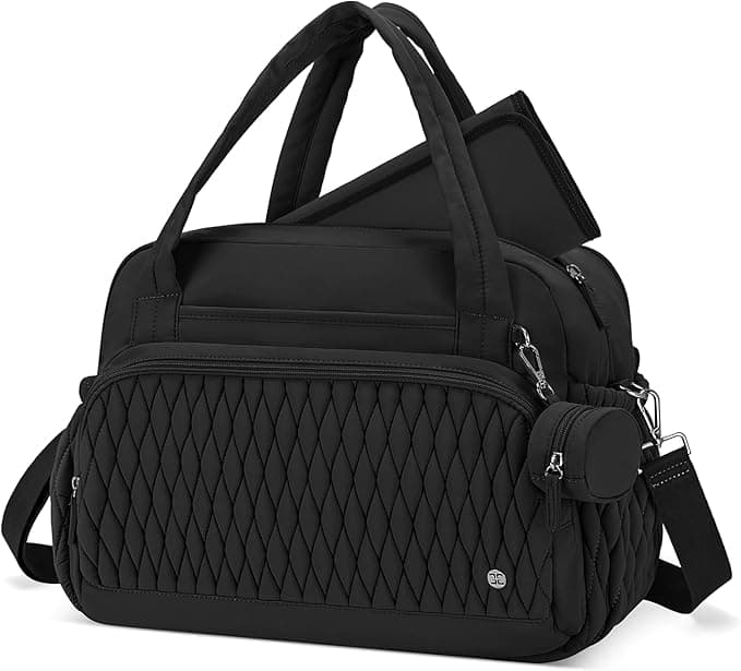 Telena Diaper Bag Tote, Travel Diaper Bag Crossbody Large Capacity Hospital Bag for Women Labor Delivery with Pacifier Case