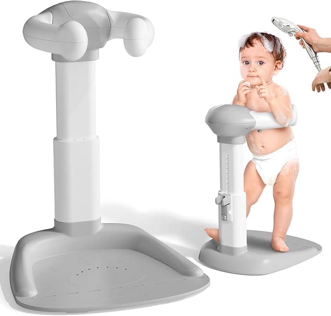 COOSEYA ® Baby Bathtub With Shower Stand Support|Anti-Pinch Soporte para Bañera de Bebé Adjustable Baby Shower Tower, Smart Water Flow Hug Tower, Ideal baby shower gifts