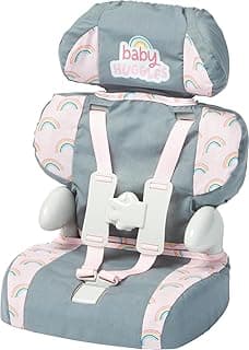 Casdon Grey Car Booster Seat. Dolls Car Booster Seat for Children Aged 3+. Suits Dolls Up to 35cm in Size