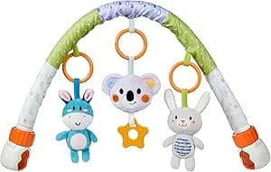 TUMAMA Baby Stroller Arch Toy,Portable Baby Mobile for Bassinet,Newborn Sensory Hanging Rattle Arch Toy for Babies Infants 0-12 Months