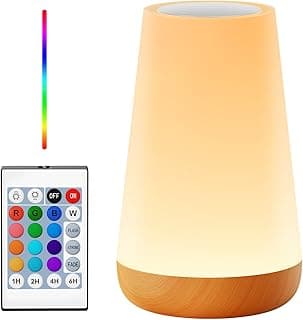 Auxmir Night Light for Kids Baby, LED Nursery Night Light with Touch Sensor and Remote Control, USB Rechargeable Touch Lamp with 13 Colors Changing & Dimmable, Bedside Lamp for Bedroom Living Room