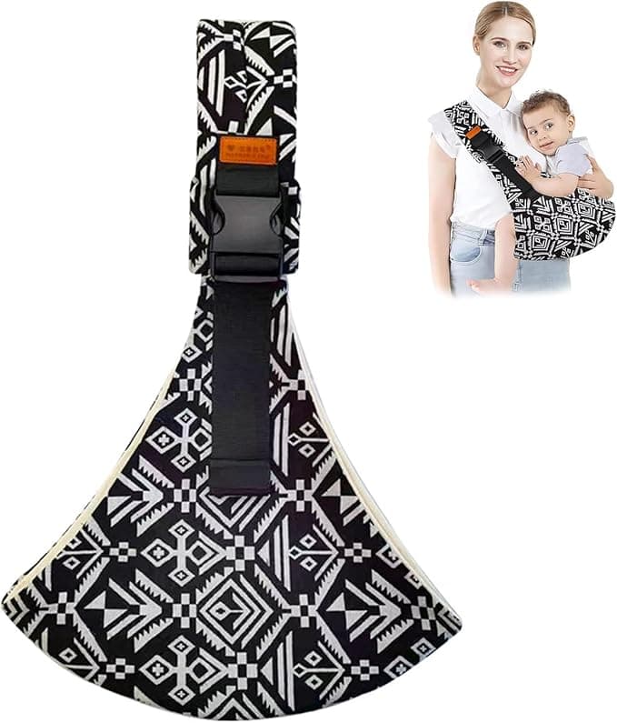 Baby Sling Carrier,2026 New Baby Carrier, Adjustable Baby Sling, Anti-Slip Hip Seat Portable Toddler Carrier,Carrying 10-30 lbs(Black Sailboat)
