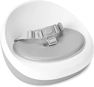 Skip Hop Booster Seat for Dining Table, Sleek Seat Booster, Grey/White