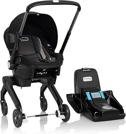 Evenflo Shyft DualRide Infant Car Seat and Stroller Combo - Beaufort Black