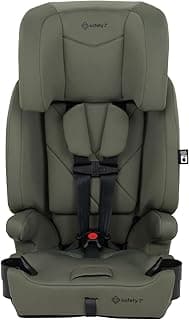 Safety 1st 3-in-1 Harness Booster Car Seat – 10-Position Adjustable Headrest, Fits 3 Across, Lightweight & Portable High-Back to Backless Booster with Cup Holders, Belt Guides & Certified Safety