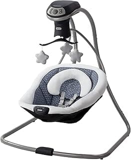 Graco Simple Sway LX Baby Swing with Multi-Direction Lounger, Hutton