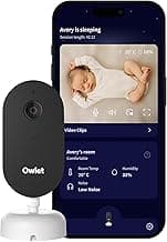 Owlet Dream Sight – Smart HD Video Baby Monitor with 2K Camera, Cry, Motion & Sound Alerts, Temp + Humidity Monitoring, Secure WiFi, 2-Way Talk, Compatible with Dream Sock